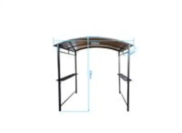 Bild 2 von Grillpavillon aus Stahl, ca. 228 x 150 x 228 cm - Anthrazit