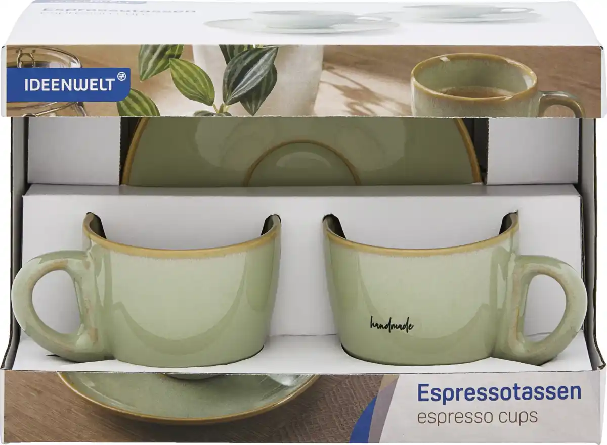 Bild 1 von IDEENWELT Espressotassen 2er-Set grün