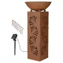 Bild 1 von BELAVI Solar-LED-Pflanzensäule, Gerade, Rostbraun