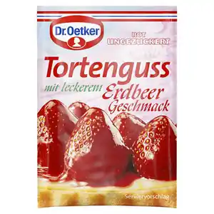 DR. OETKER Cake helper, Tortenguss Erdbeer