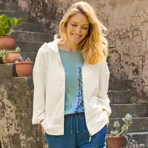 Damen-Cardigan mit Kapuze