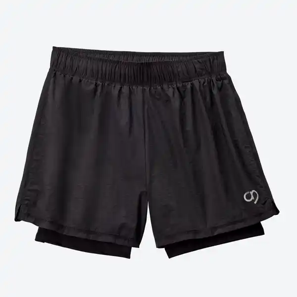 Bild 3 von 2-in-1 Damen-Funktions-Shorts mit integrierter Leggings