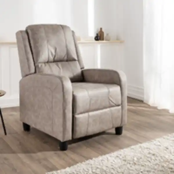 Bild 2 von Push-Back-Sessel, ca. 73 x 90 x 104 cm - Hellbraun