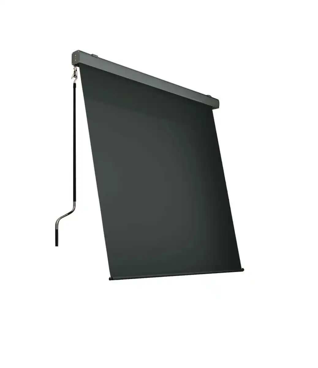 Bild 1 von Sonnenrollo Balkonmarkise Sichtschutz aus Aluminium, ca. 200 x 300 cm - Anthrazit