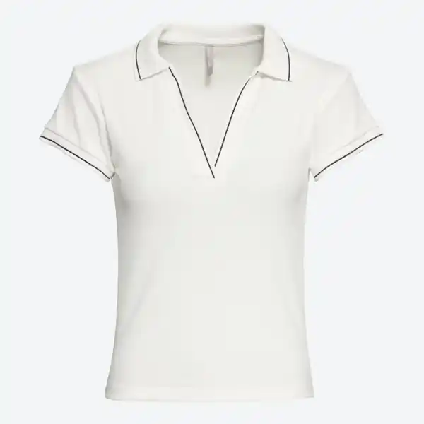 Bild 2 von Damen-Poloshirt mit Ripp-Struktur