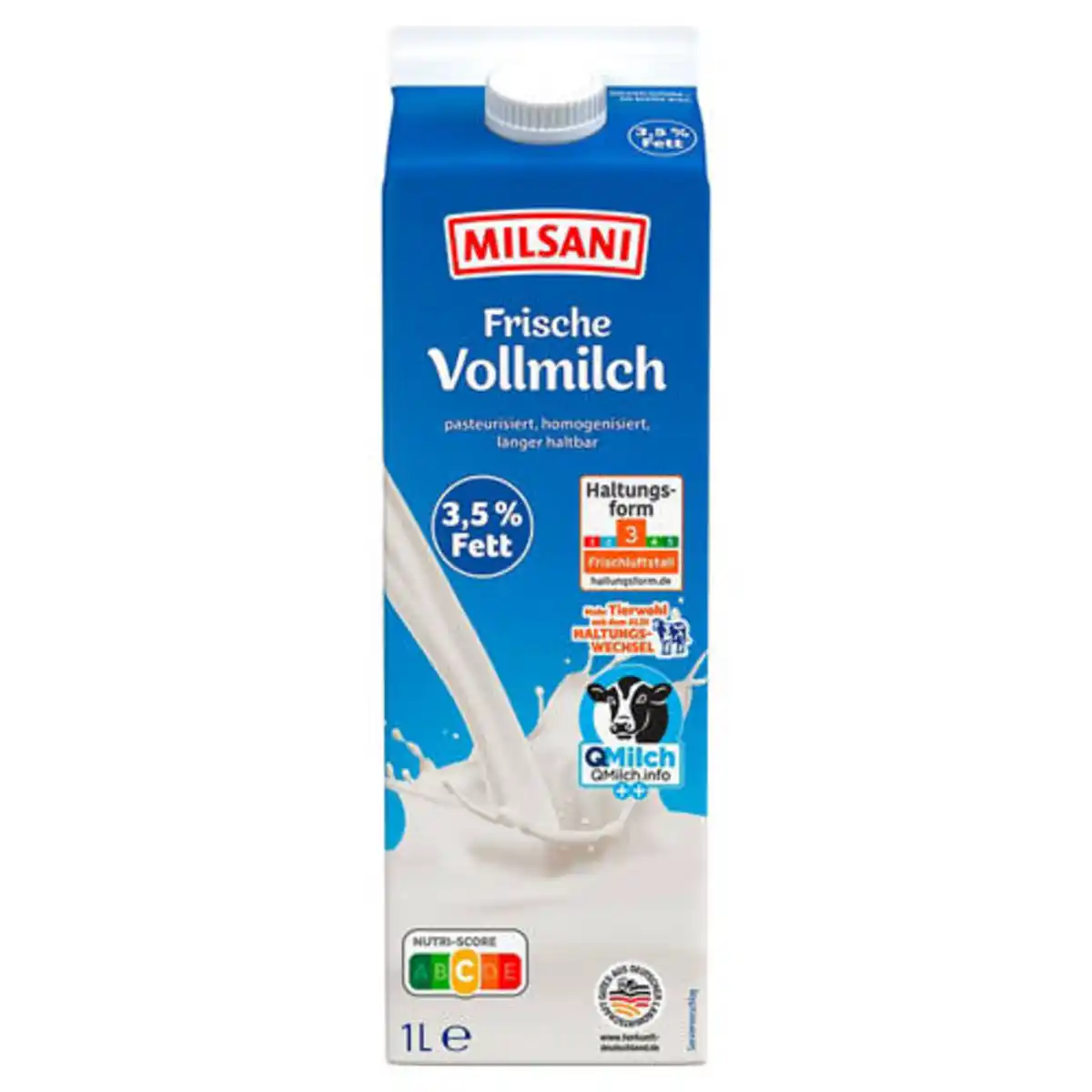 Bild 1 von MILSANI Frische Vollmilch 3,5 % 1 l