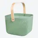 Bild 4 von Aufbewahrungskorb mit Bambusgriff, ca. 24x25,5x17,5 cm