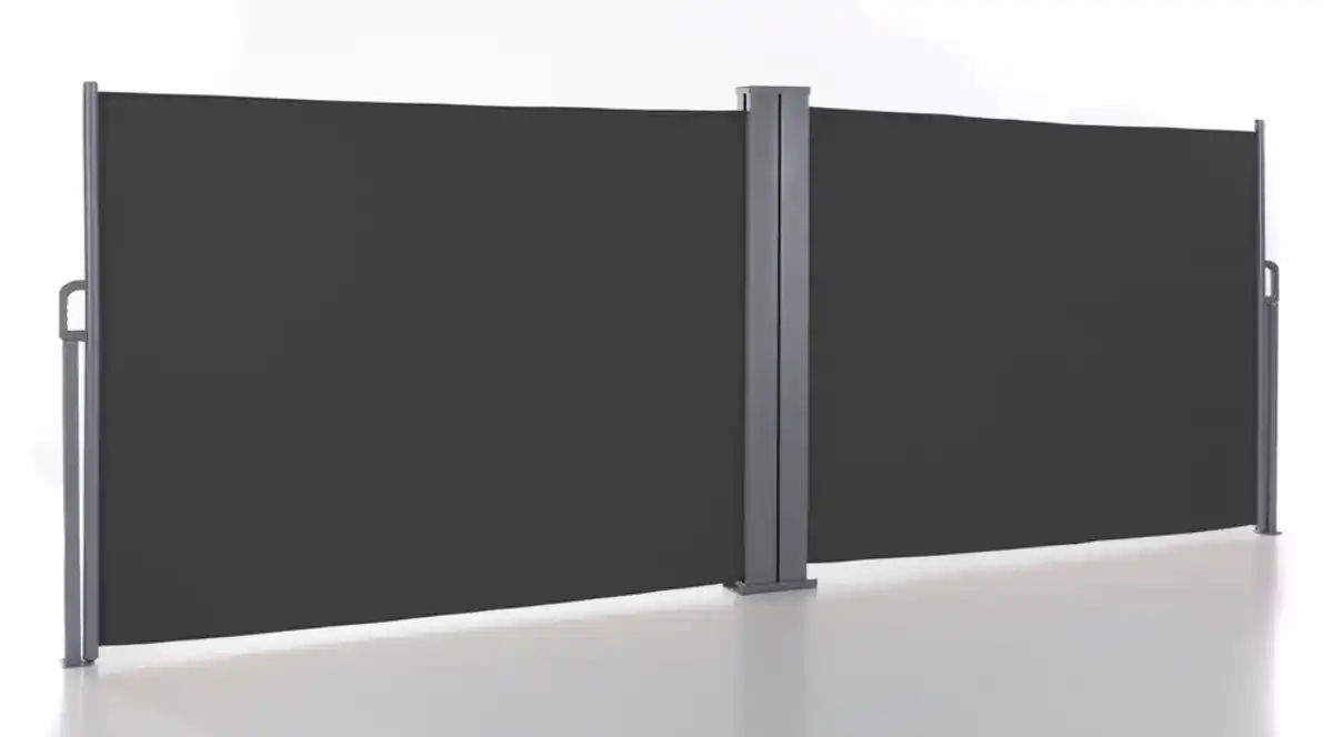 Bild 1 von Doppel - Seitenmarkise aus Polyester, ca. 6,0 x 1,5 m - Anthrazit