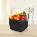 Bild 1 von Aufbewahrungskorb mit Bambusgriff, ca. 24x25,5x17,5 cm