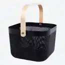 Bild 2 von Aufbewahrungskorb mit Bambusgriff, ca. 24x25,5x17,5 cm