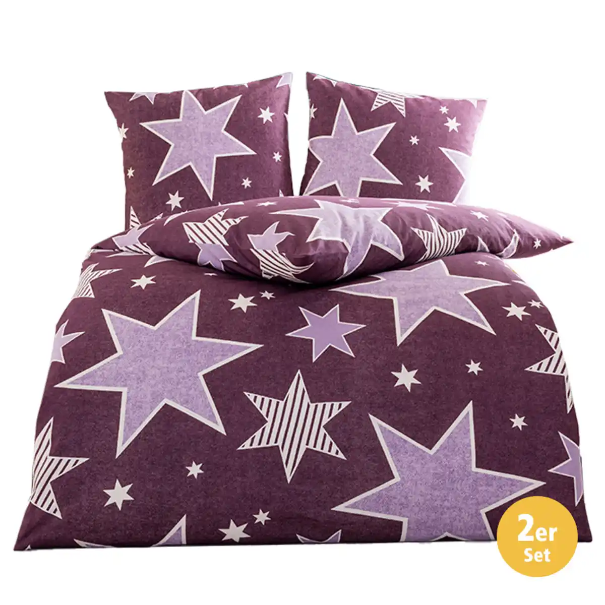 Bild 4 von Feinbiber-Bettwäsche "Sterne"