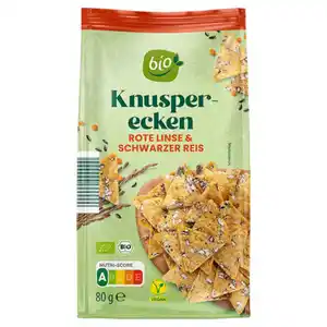 GUT BIO Bio Knusperecken 80 g, Linse Reis