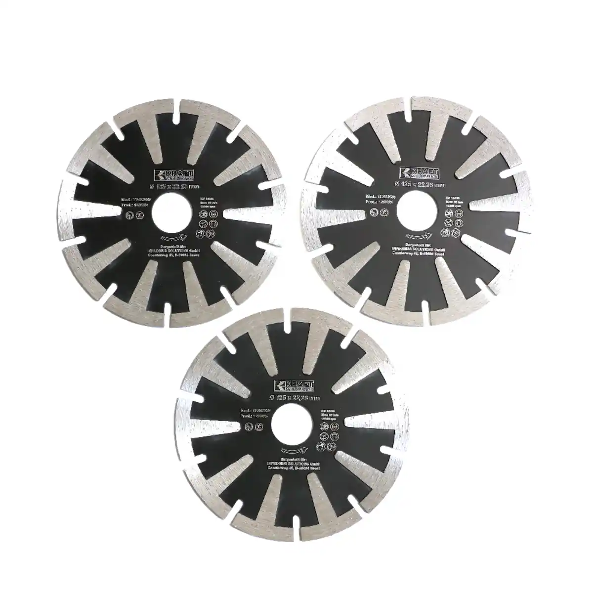 Bild 1 von Diamant-Trennscheibe Ø125 mm, T-Typ 3 tlg.