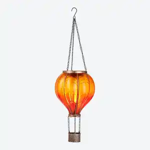 Solar-Heißluftballon mit Flammen-Effekt, ca. 45 cm