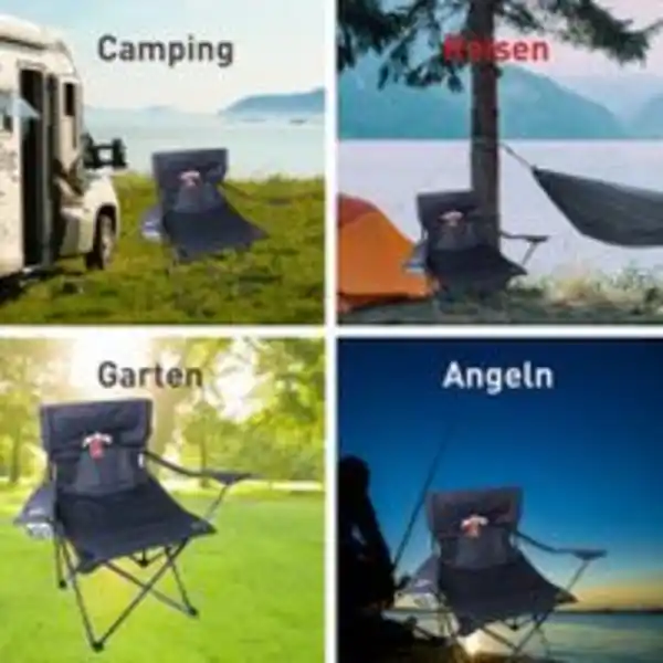 Bild 4 von Jim Beam faltbarer Campingstuhl mit Getränkehalter JB0253