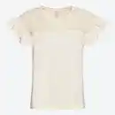 Bild 2 von Damen-T-Shirt mit Häkel-Einsatz