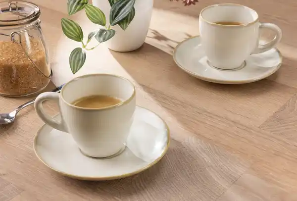 Bild 4 von IDEENWELT Espressotassen 2er-Set creme