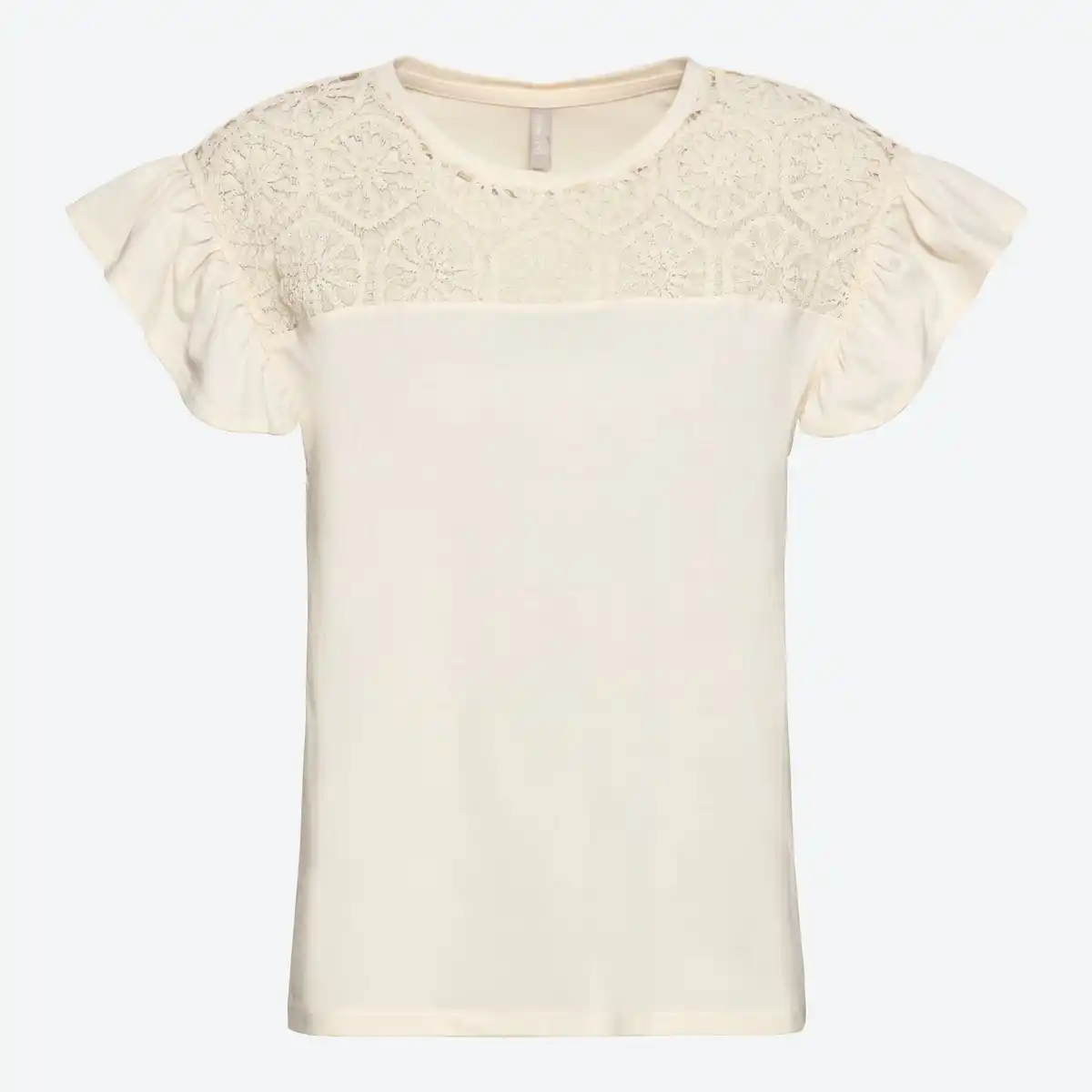 Bild 3 von Damen-T-Shirt mit Häkel-Einsatz