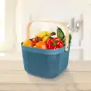 Bild 1 von Aufbewahrungskorb mit Bambusgriff, ca. 24x25,5x17,5 cm