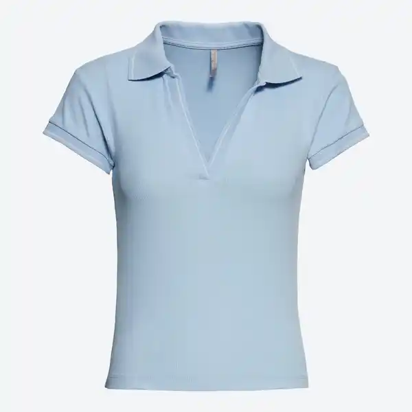 Bild 3 von Damen-Poloshirt mit Ripp-Struktur