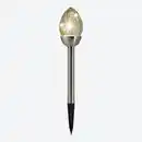 Bild 2 von Solarstecker "Glasflamme" aus Edelstahl, Höhe ca. 42,5 cm