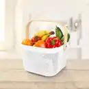 Bild 1 von Aufbewahrungskorb mit Bambusgriff, ca. 24x25,5x17,5 cm