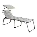 Bild 1 von Komfort-Sonnenliege inkl. Kissen gepolstert aus Aluminium, ca. 193 x 67 x 32 cm - Grau