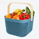 Bild 3 von Aufbewahrungskorb mit Bambusgriff, ca. 24x25,5x17,5 cm