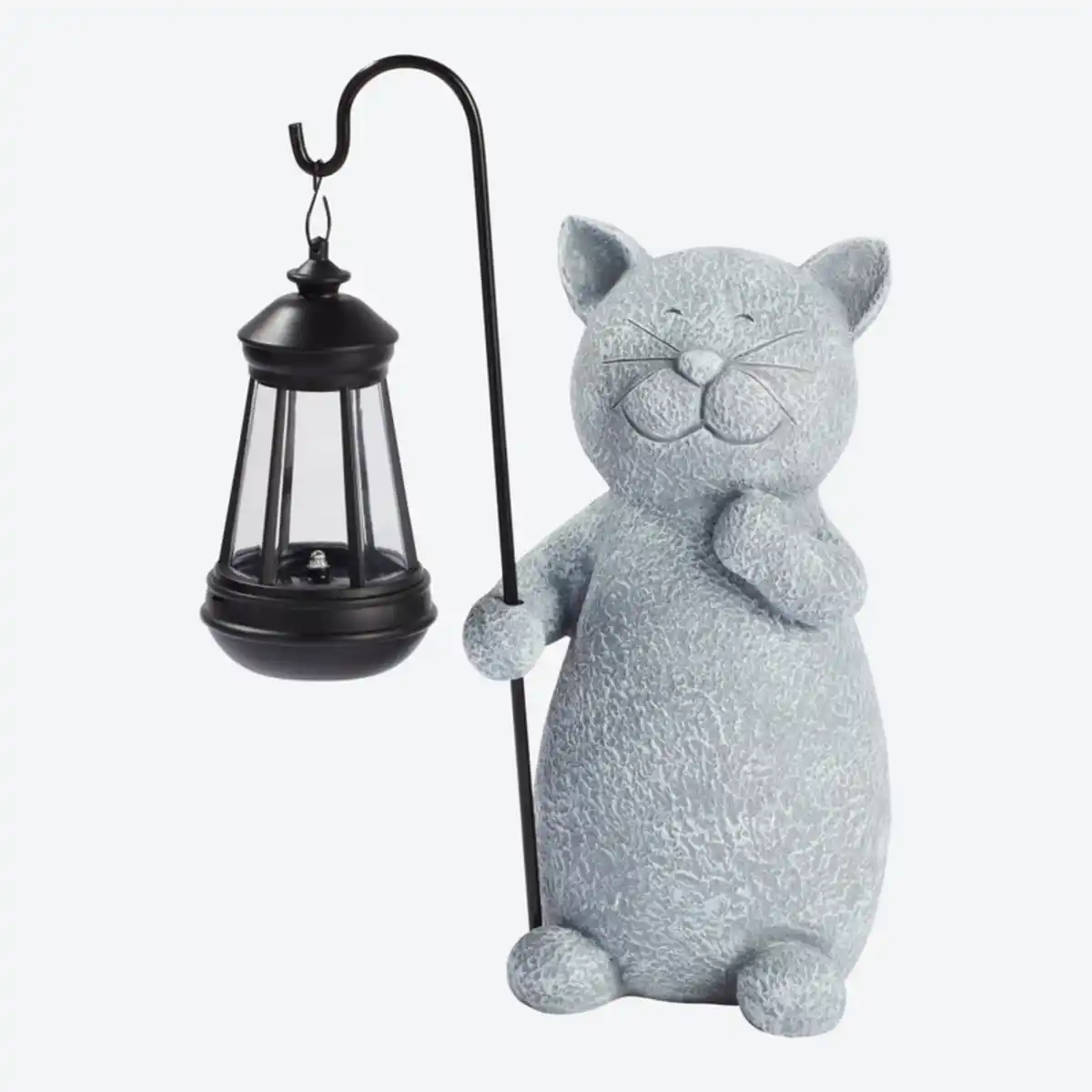 Bild 4 von Solar-Katze mit LED-Laterne, ca. 22x13x30 cm