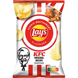 Kartoffelchips "Lays" Fried Chicken mit frittiertem Hähnchen...