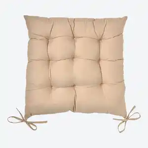 Stuhlkissen mit Bindebändern, ca. 45x45 cm