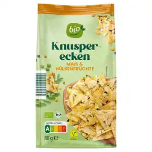 GUT BIO Bio Knusperecken 80 g, Mais Hülsenfrüchte