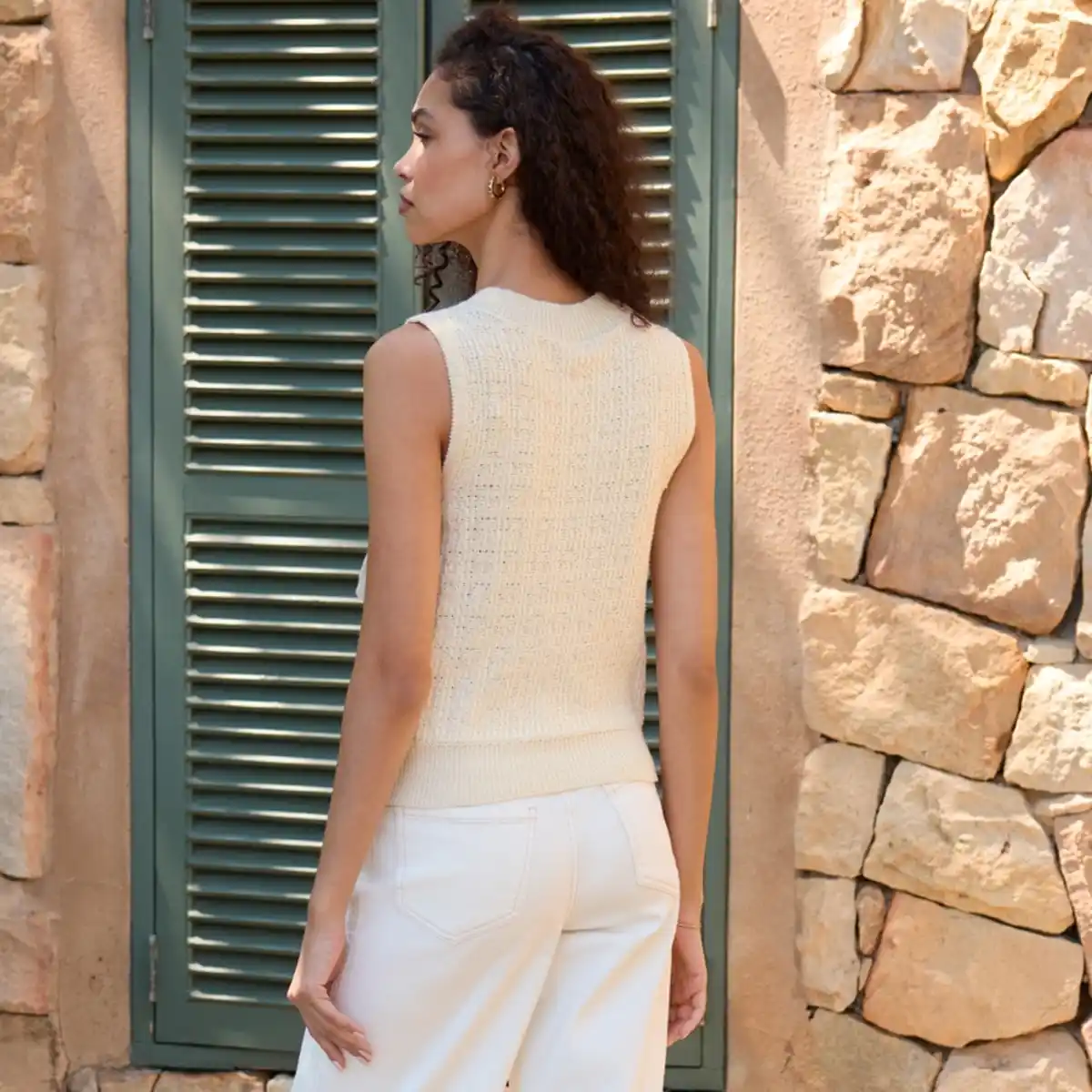 Bild 4 von Damen-Strickweste mit Knopfleiste