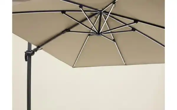 Bild 3 von Sonnenschirm, beige, 300 x 256 cm, inkl. LED Solarbeleuchtung