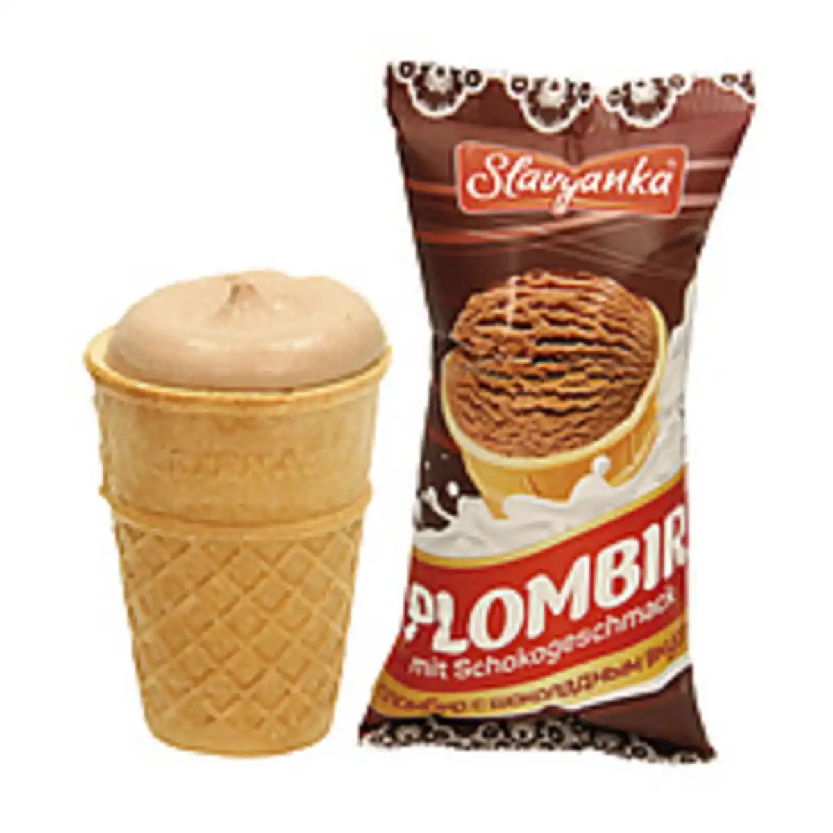 Bild 1 von Eiskrem Slavyanka mit Schokogeschmack im Waffelbecher