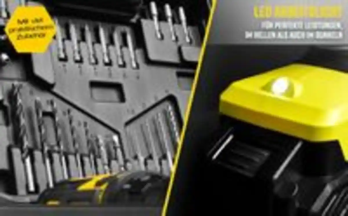 Bild 4 von ADAC Akkubohrschrauber 20V, Li-Ionen, inkl. Zubehör 28 teilig