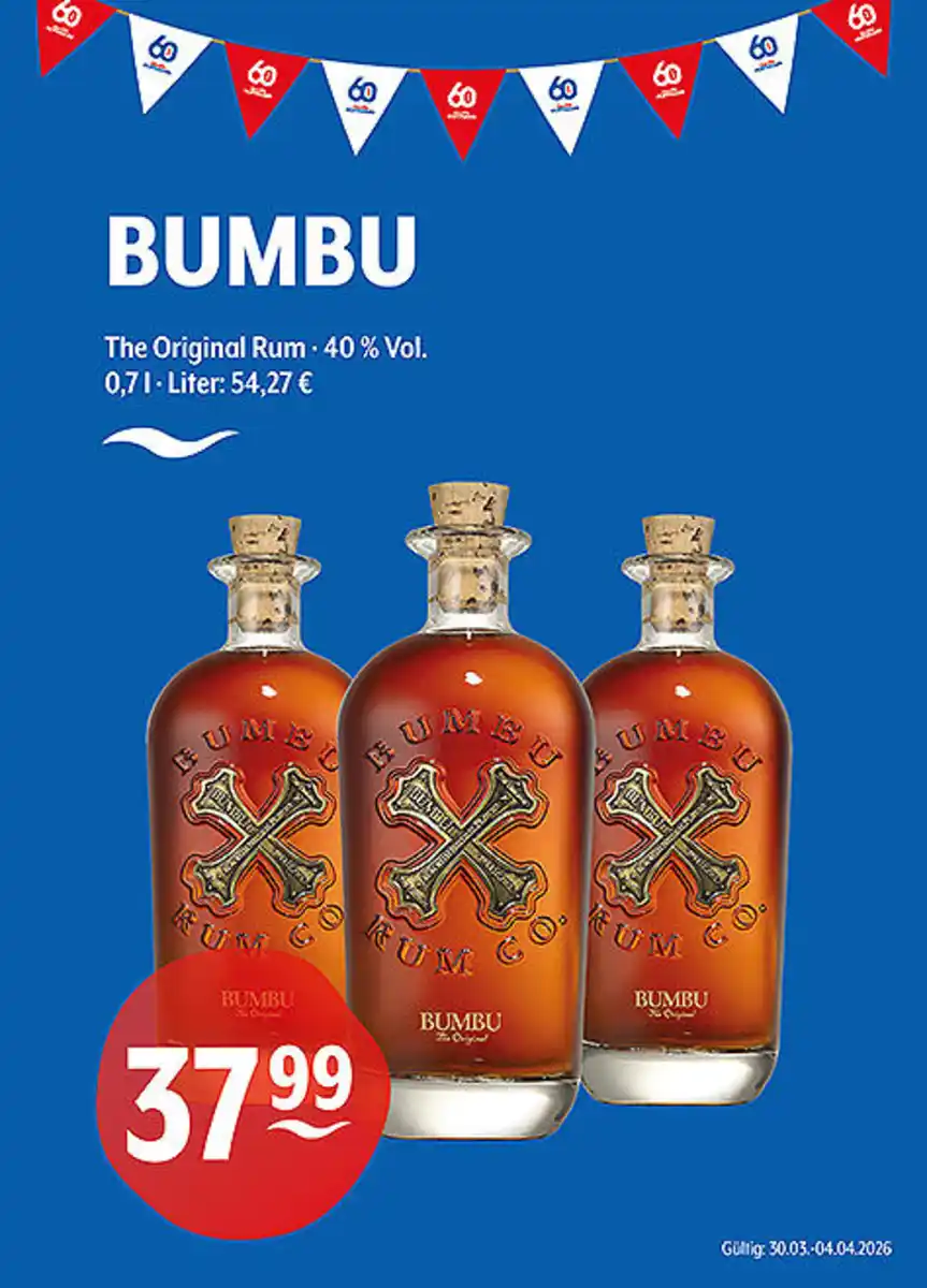 Bild 1 von BUMBU The Original Rum40 % Vol.