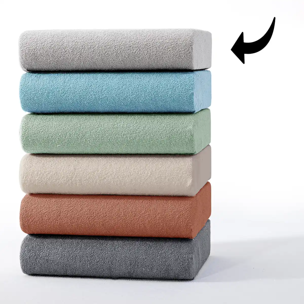 Bild 4 von Frottee-Spannbetttuch - ca. 140 - 160 x 200 cm