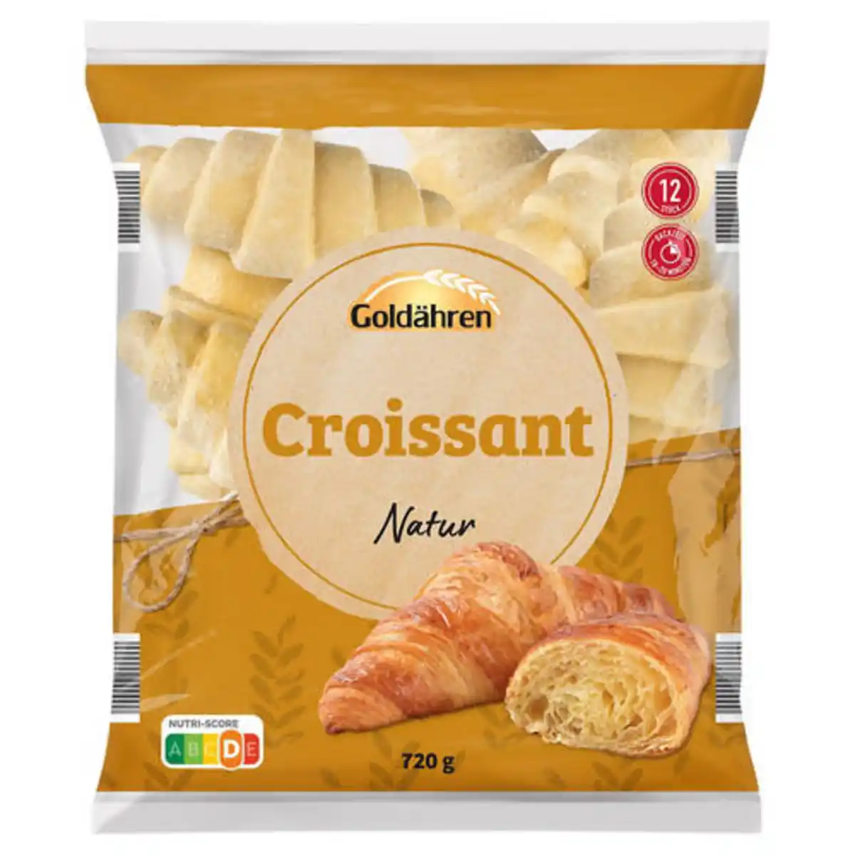 Bild 1 von GOLDÄHREN Aufback-Croissants 720 g, Klassik