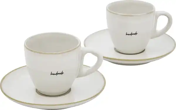 Bild 2 von IDEENWELT Espressotassen 2er-Set creme