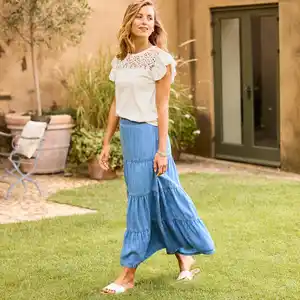 Damen-Rock aus Lyocell