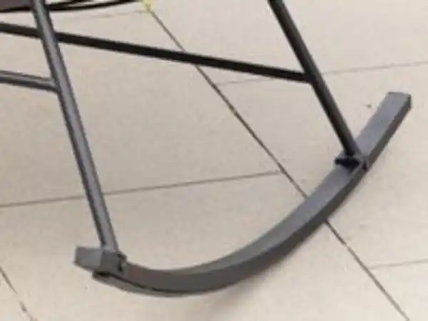 Bild 4 von Schaukelstuhl aus Stahl mit Kissen, ca. 100 x 95 x 84 cm – Anthrazit