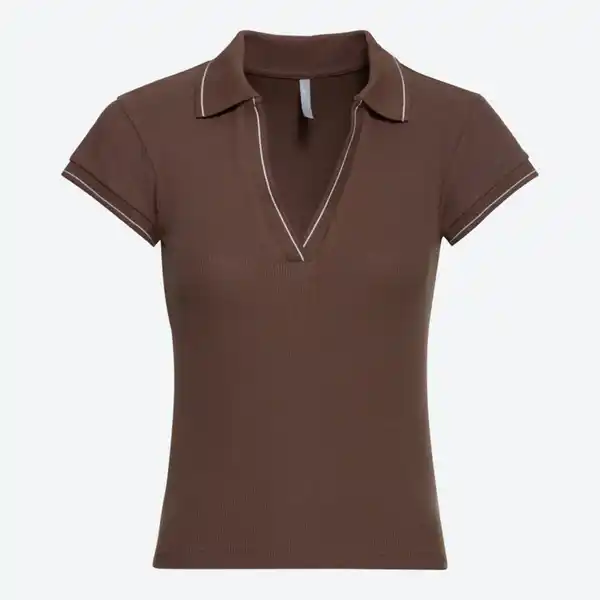 Bild 2 von Damen-Poloshirt mit Ripp-Struktur