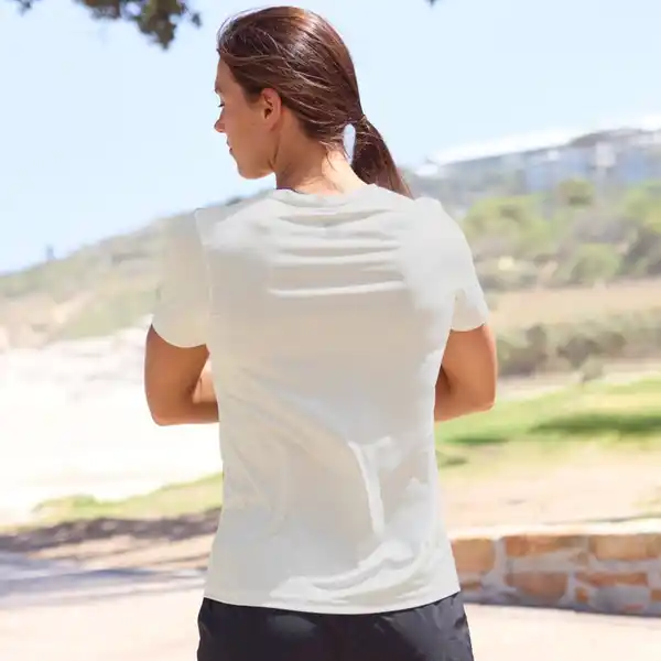 Bild 4 von Damen-Funktions-T-Shirt mit Frontaufdruck