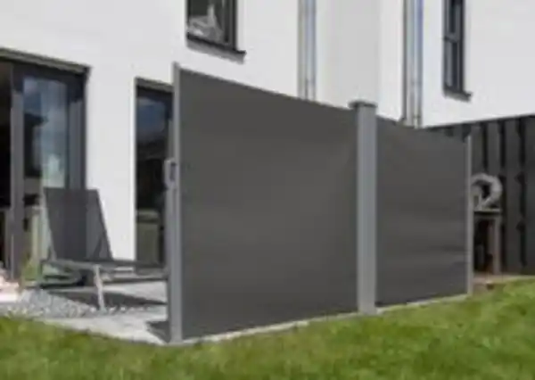 Bild 2 von Doppel - Seitenmarkise aus Polyester, ca. 6,0 x 1,5 m - Anthrazit