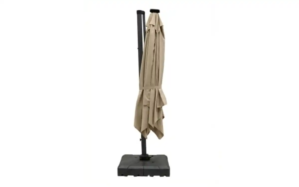 Bild 4 von Sonnenschirm, beige, 300 x 256 cm, inkl. LED Solarbeleuchtung