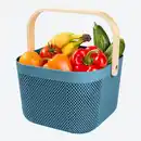 Bild 2 von Aufbewahrungskorb mit Bambusgriff, ca. 24x25,5x17,5 cm