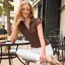 Bild 1 von Damen-Poloshirt mit Ripp-Struktur