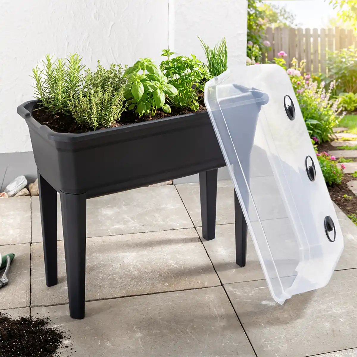 Bild 3 von Hochbeet aus Kunststoff 42L, ca. 75 x 37 x 79 cm