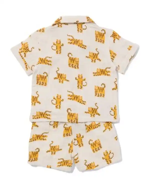 Bild 2 von Baby-Bekleidungsset, bequeme Passform, Musselin, Tiger ecru